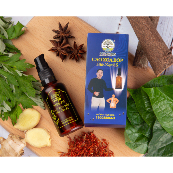 Hình ảnh sản phẩm cao xoa bóp thảo dược 8S chính hãng
