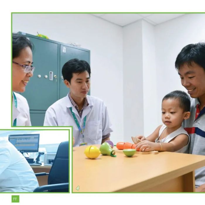 Hình ảnh khu vực khám bệnh hô hấp tại Bệnh viện Nhi Đồng Thành Phố