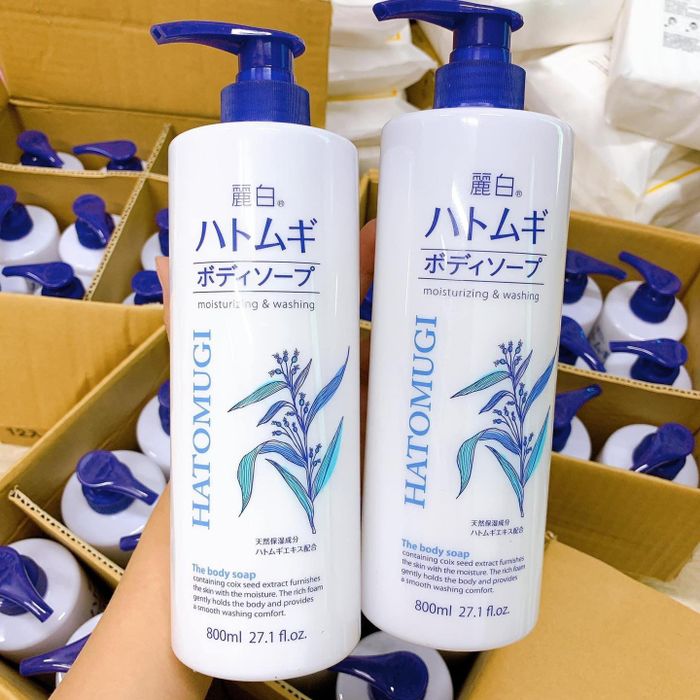 Hình ảnh chân thực về sữa tắm trắng da Hatomugi chính hãng