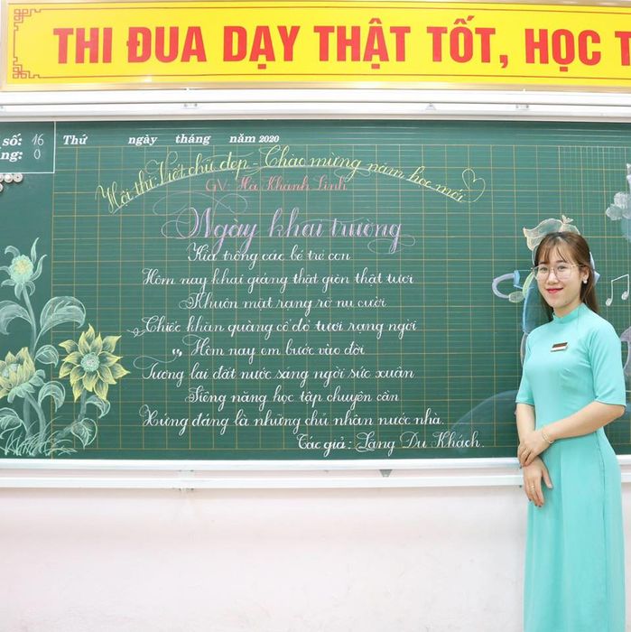 Hình ảnh lớp học ấm áp tại Luyện chữ đẹp Cô Linh