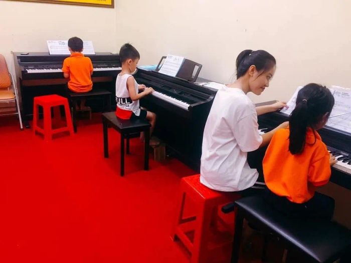 Hình ảnh không gian học tập tại Trung tâm Âm nhạc Thanh Hóa