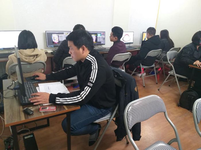 Lớp học thực hành tại Trung tâm Thái Linh