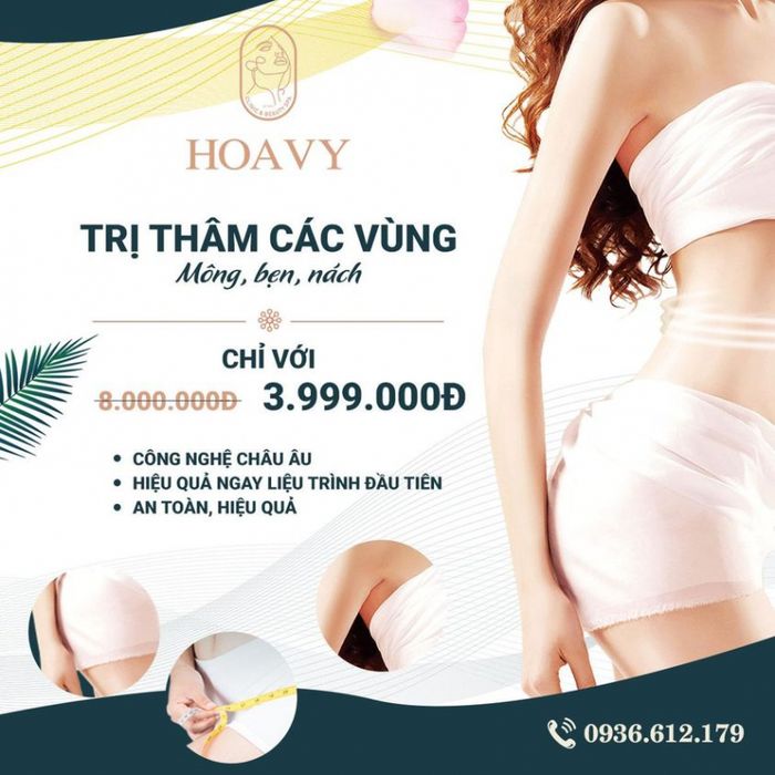 Hình ảnh quy trình trị thâm chuẩn quốc tế tại HoaVy