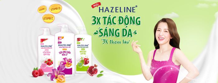 Hình ảnh chân thực về sản phẩm sữa tắm Hazeline cao cấp