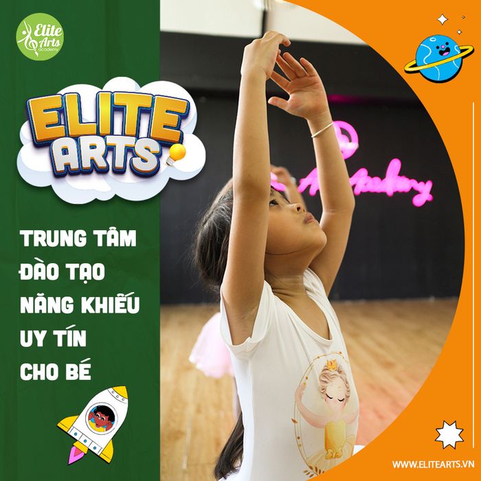 Không gian đào tạo chuyên nghiệp tại Học viện Nghệ thuật Elite