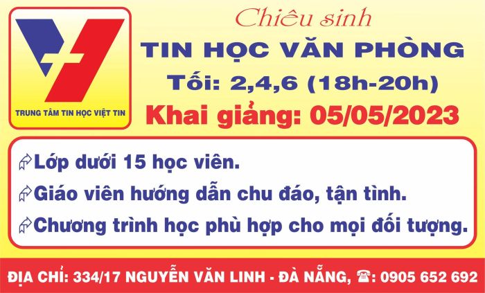 Hình ảnh cơ sở vật chất hiện đại tại Trung tâm Việt Tin Đà Nẵng