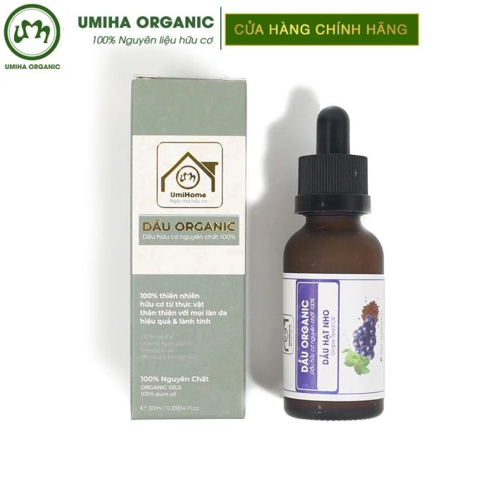 Hình ảnh tinh dầu hạt nho hữu cơ Umiha chính hãng