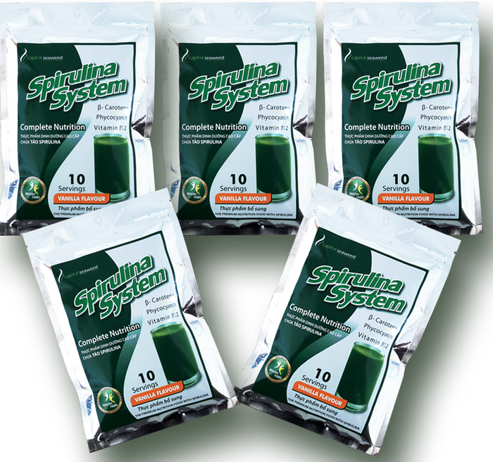 Hình ảnh bao bì sữa tảo Spirulina System