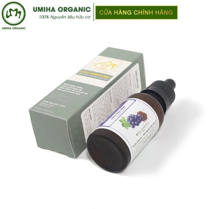 Hình ảnh chân thực về dầu hạt nho hữu cơ Umiha