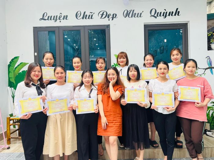 Hình ảnh thành quả học viên tại Luyện chữ đẹp Như Quỳnh
