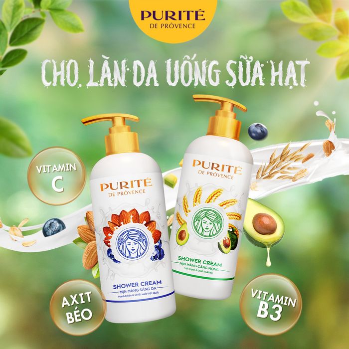 Bộ sưu tập hình ảnh sữa tắm Purité cao cấp