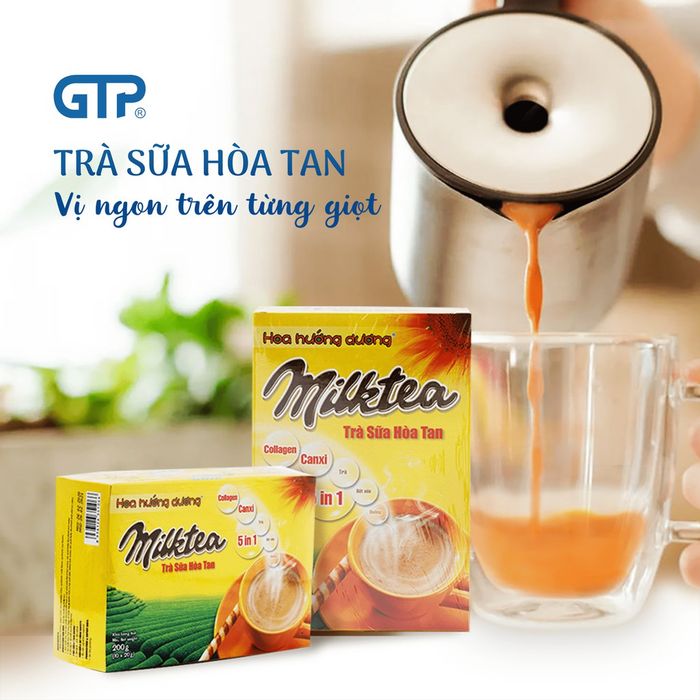 Trà Sữa Hòa Tan Instant Milk Tea Hoa Hướng Dương ảnh 2