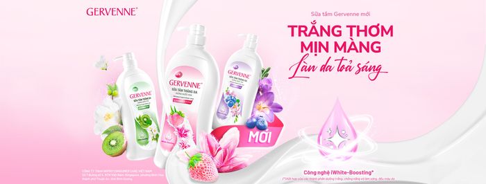 Hình ảnh sữa tắm Gervenne chính hãng