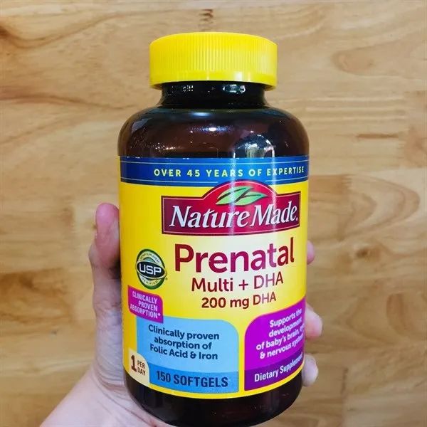 Hình ảnh chính hãng Nature Made Prenatal Multi + DHA