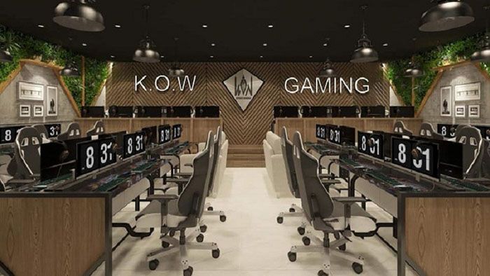 Góc nhìn toàn cảnh về không gian hiện đại tại KOW Gaming Center