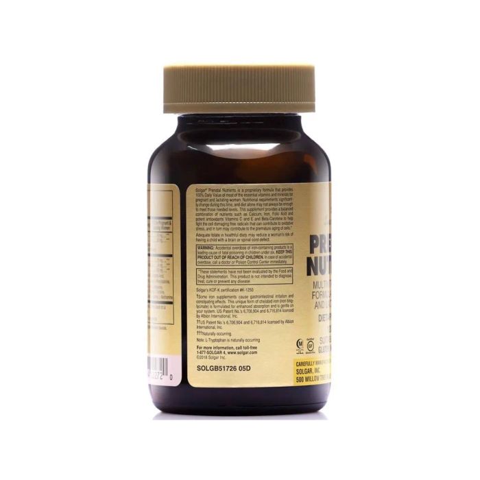 Bộ sưu tập hình ảnh Solgar Prenatal Nutrients đa góc cạnh
