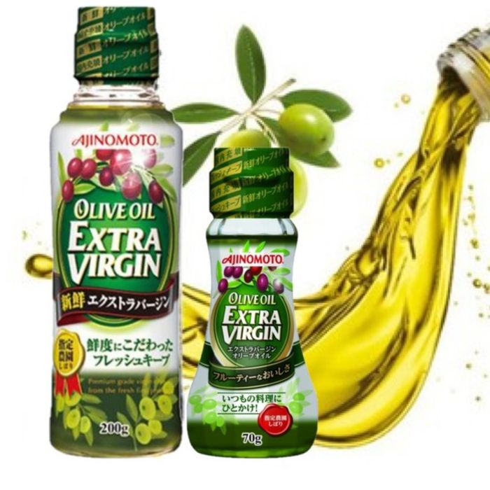 Hình ảnh chai Dầu Ô Liu Ajinomoto Extra Virgin chính hãng