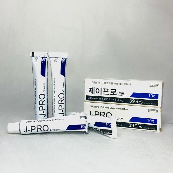 J-Pro 39.9% - Hình ảnh thực tế kem ủ tê phun xăm cao cấp
