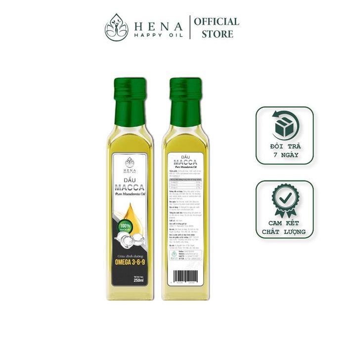 Dầu ép lạnh hạt Macca Hena hình ảnh 1