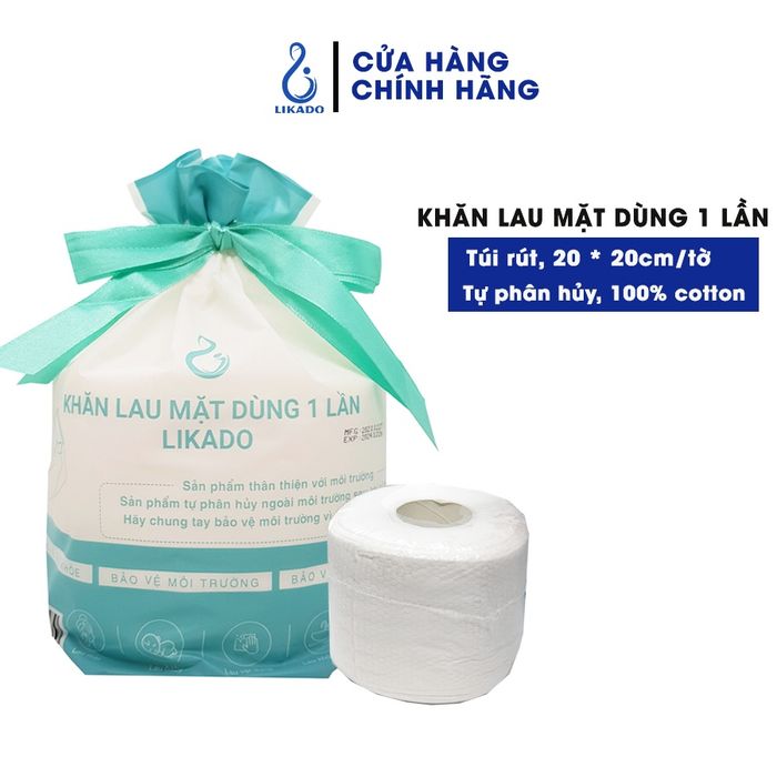 KHĂN LAU MẶT DÙNG 1 LẦN LIKADO ảnh 1