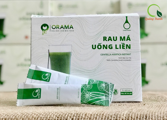 Hình ảnh sản phẩm rau má Orama - Thiết kế bao bì sang trọng