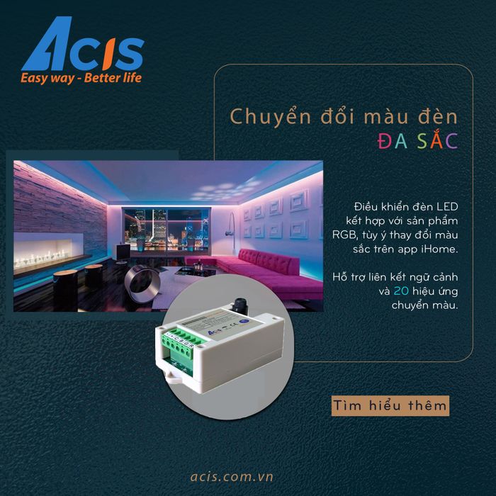 Không gian sống hiện đại với giải pháp Acis