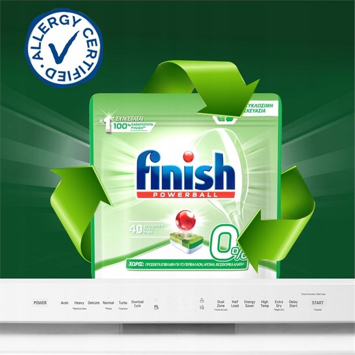 Hình ảnh chi tiết viên rửa bát Finish Powerball 0%