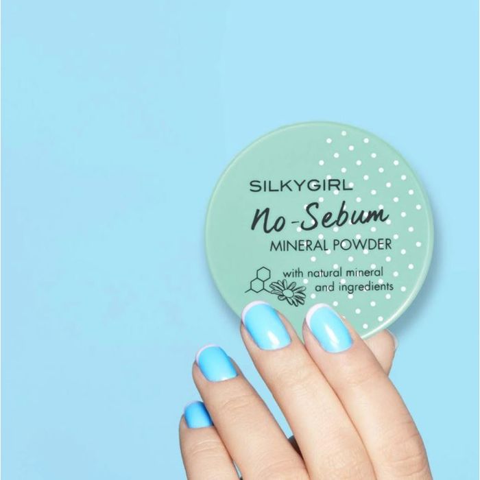 Hình ảnh thực tế Phấn Phủ Kiềm Dầu Silkygirl No Sebum Mineral Powder