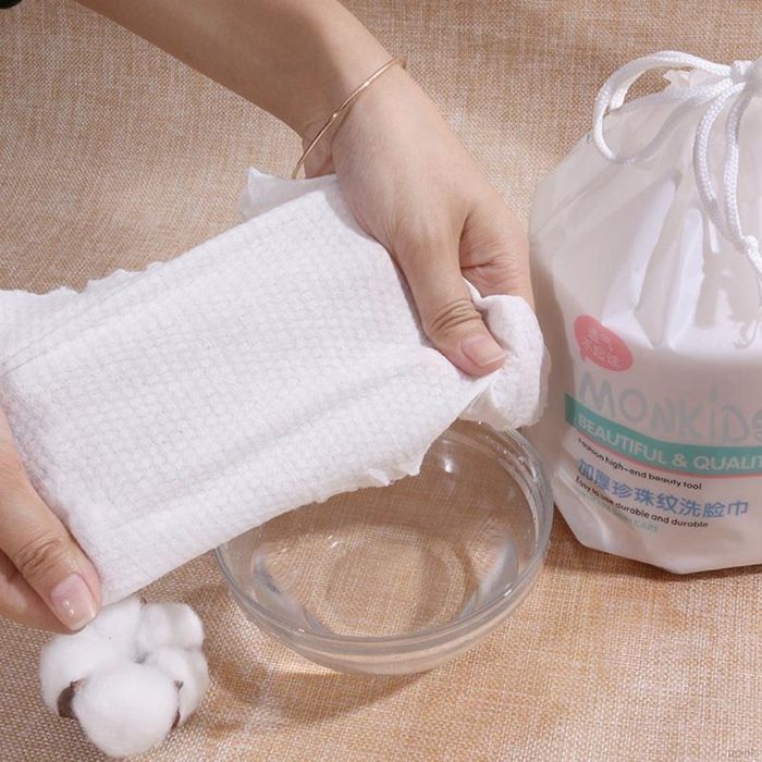 Khăn lau mặt mềm khô & ẩm dùng 1 lần chăm sóc da Monkids ảnh 2