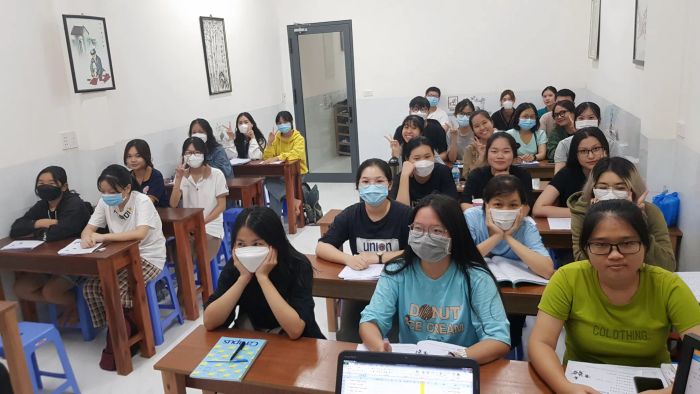 Hình ảnh lớp học tại Ngoại ngữ Khánh Linh