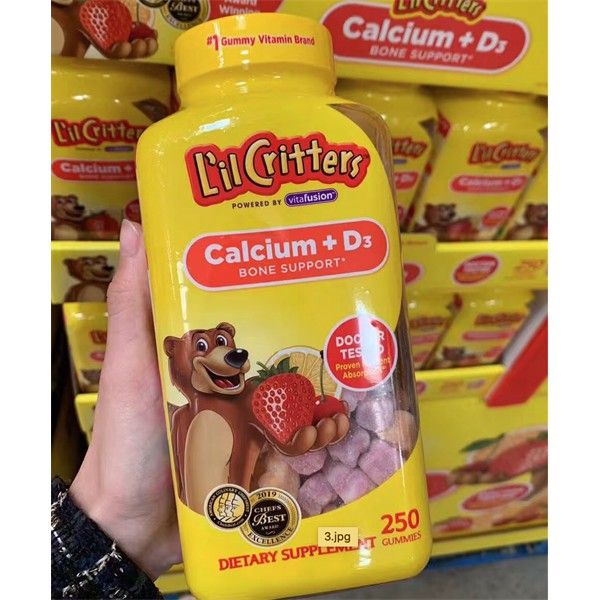 Hình ảnh Kẹo Gấu Calcium Gummy Bears Vitamin D (Ảnh 1)
