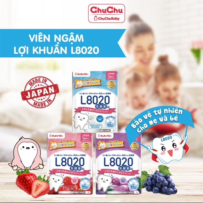 Hình ảnh thực tế viên ngậm L8020 ChuChuBaby