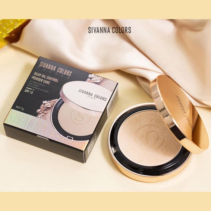 Hình ảnh thực tế Phấn Phủ Sivanna Colors Silky