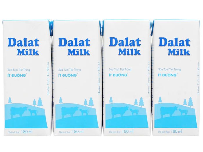 Hình ảnh Sữa Dalatmilk ít đường - Tinh chất từ núi đồi Đà Lạt