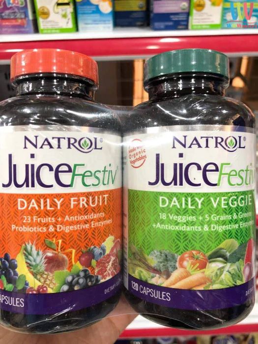 Viên Uống Bổ Sung Vitamin Từ Rau Củ Quả Natrol JuiceFestiv ảnh 2