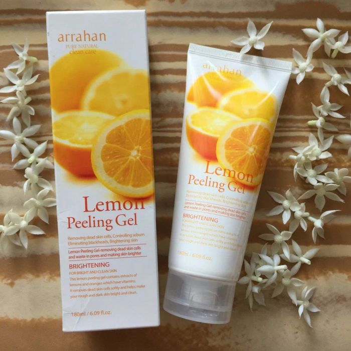 Gel Tẩy Tế Bào Chết Arrahan Hương Chanh Lemon Peeling Gel ảnh 2