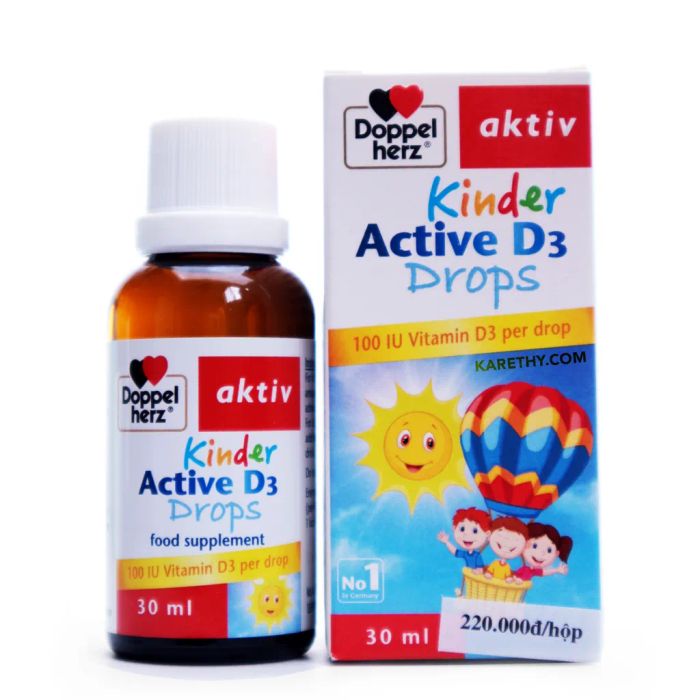 Hình ảnh sản phẩm Vitamin D3 100 IU Doppelherz ảnh 2