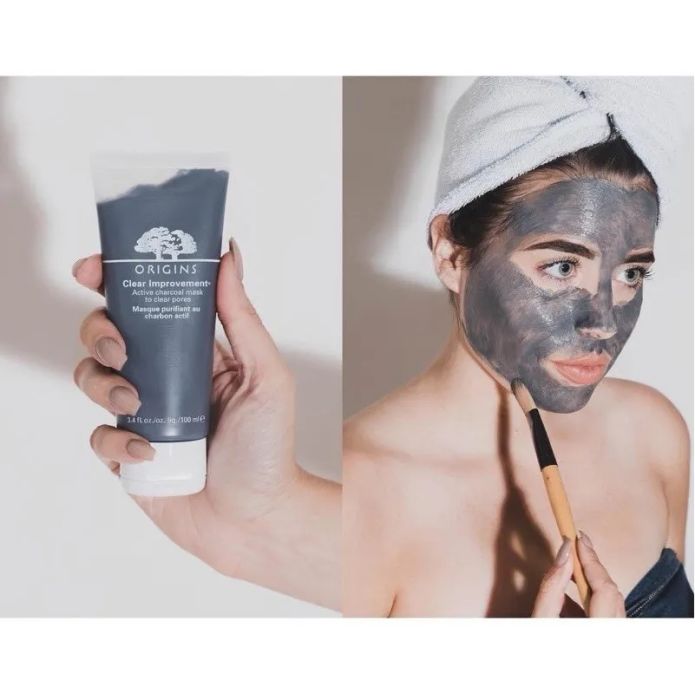 Mặt nạ Origins Active Charcoal Mask To Clear Pores giúp loại bỏ mụn đầu đen dễ dàng - Hình ảnh 2