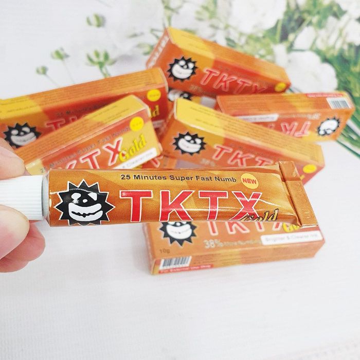 TKTX Gold 38% - Hình ảnh thực tế sản phẩm kem tê vàng