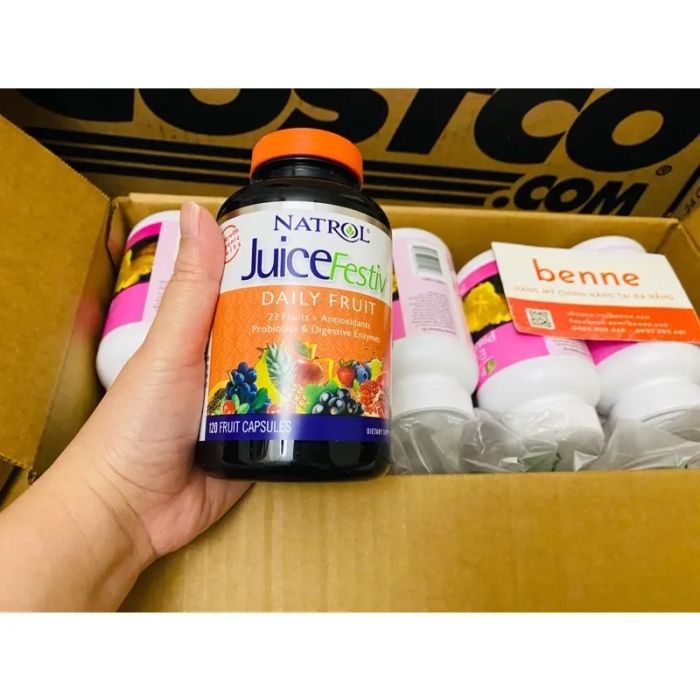 Viên Uống Bổ Sung Vitamin Từ Rau Củ Quả Natrol JuiceFestiv ảnh 1