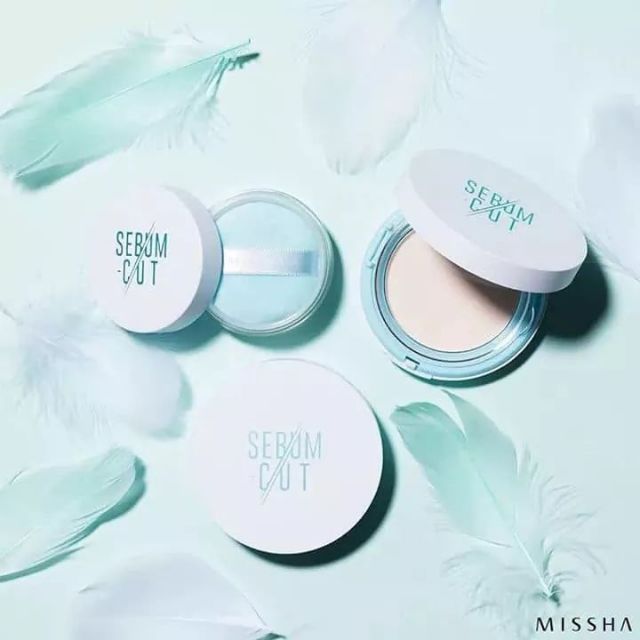 Hình ảnh chân thực Phấn Phủ Missha Sebum Cut Powder
