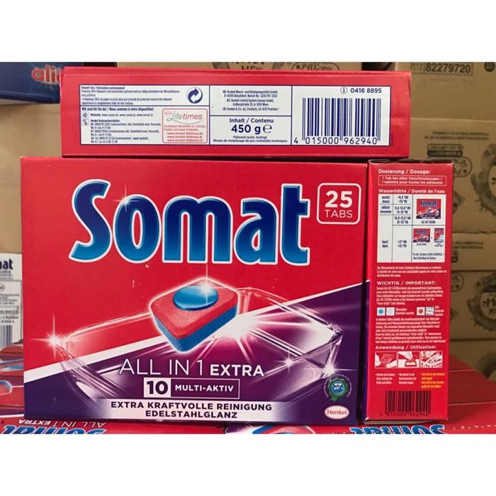 Bộ sưu tập hình ảnh viên rửa bát Somat 10in1 cao cấp