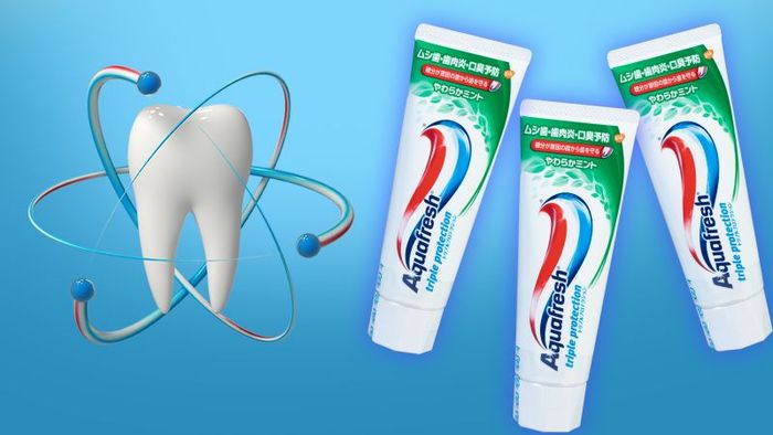Hình ảnh thực tế kem đánh răng Aquafresh Trà Xanh