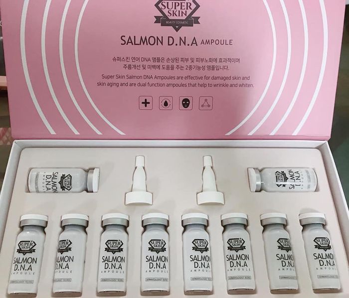Hình ảnh thực tế Tế bào gốc Salmon DNA Ampoule Super Skin