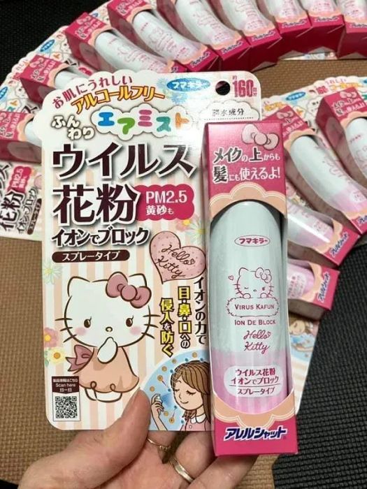 Hình ảnh Xịt chống bụi và virus Hello Kitty PM2.5 Virus Kafun Nhật Bản - ảnh 2