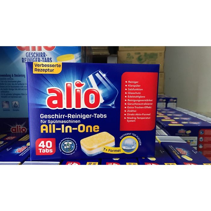 Hình ảnh thực tế viên rửa bát Alio All in One