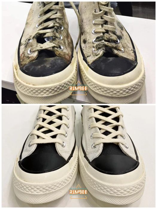 Rimbee Store - Kho ảnh thực tế sống động về quy trình chăm sóc sneaker