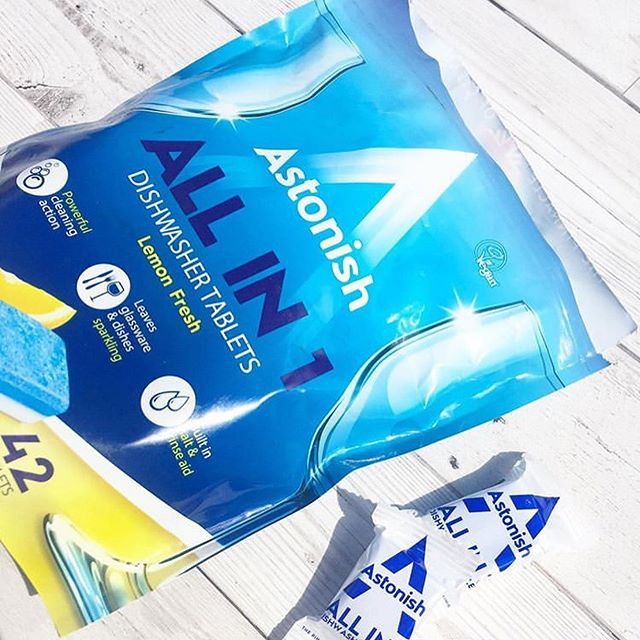 Hình ảnh thực tế viên rửa chén Astonish All in 1
