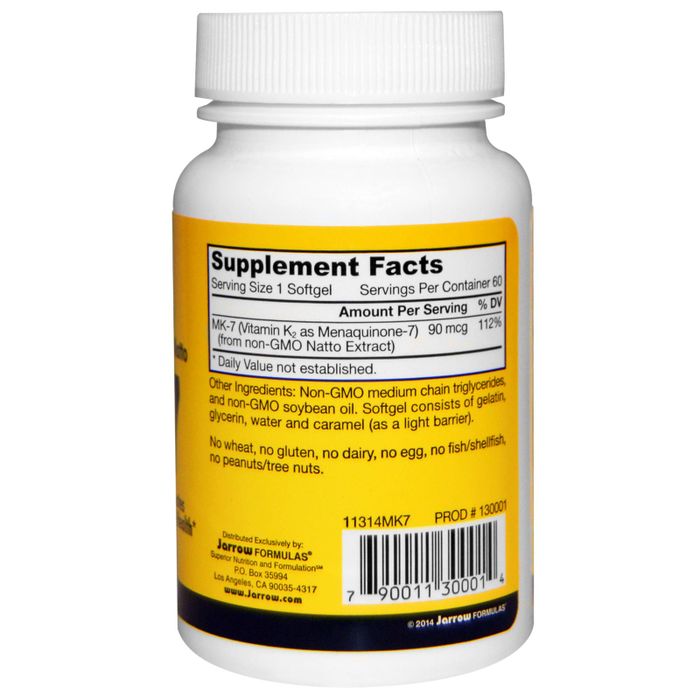 Hình ảnh thực tế sản phẩm Jarrow MK-7 90mcg - Vitamin K2 dạng MK-7 cao cấp