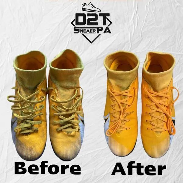 Hình ảnh quy trình chăm sóc giày chuyên nghiệp tại D2T Sneaker Spa